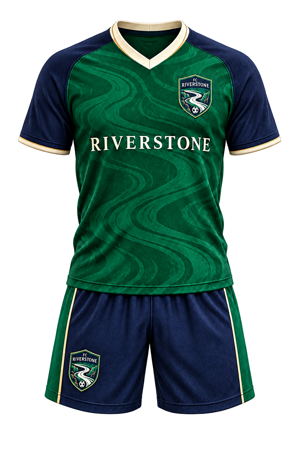 FC Riverstone home kit, front view