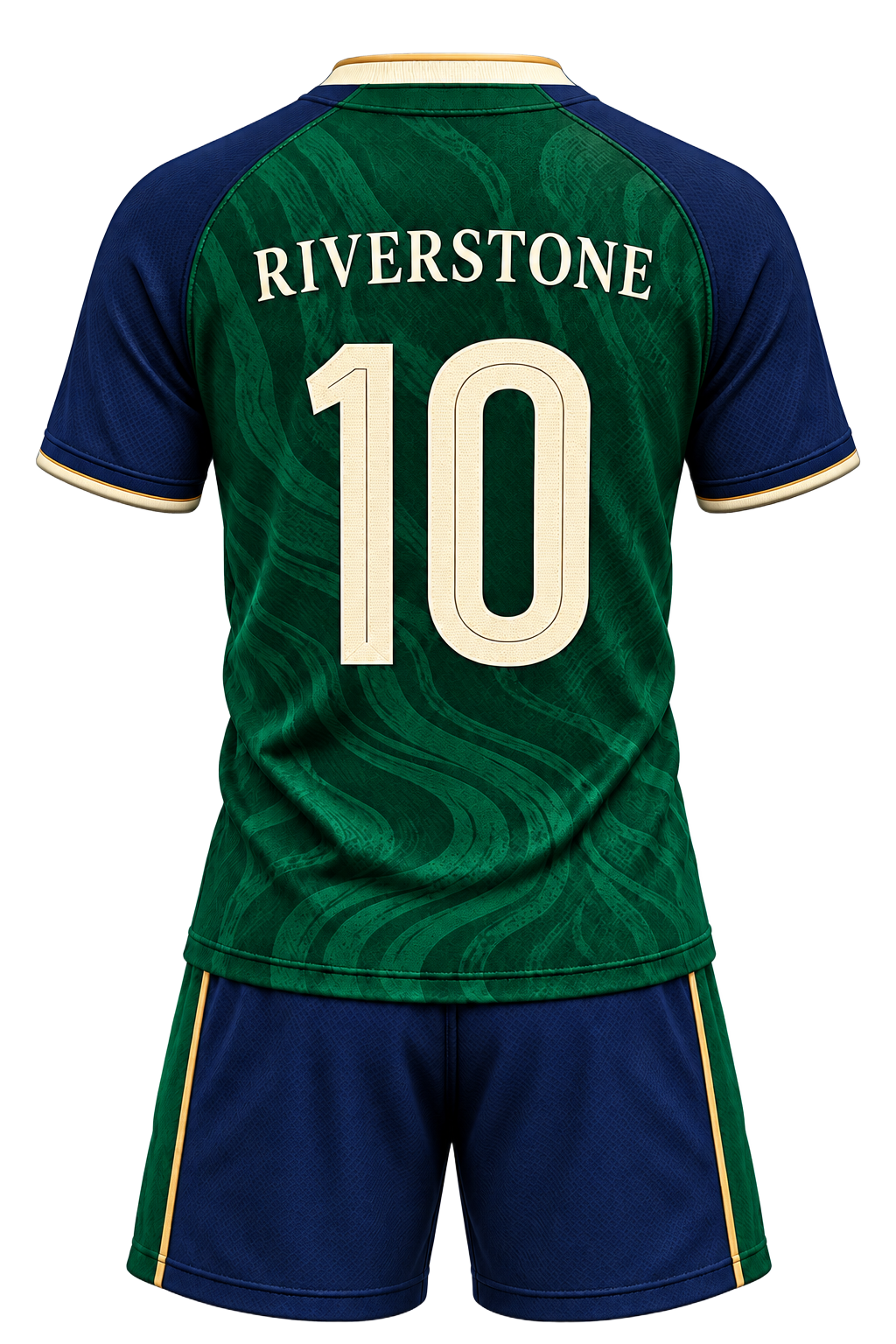 FC Riverstone home kit, back view with number 10